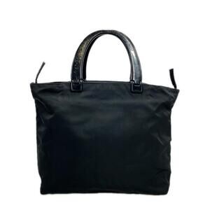 Prada tote black Tessuto bag lucite nylon handles